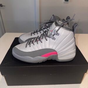 Jordan Air 12 Retro GG in Gray and Pink
